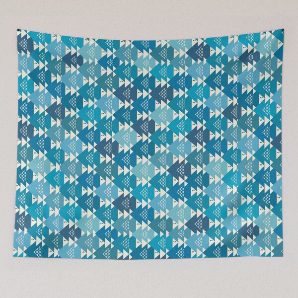Item preview, blue and white argyle pattern designed and sold by obinsuma.