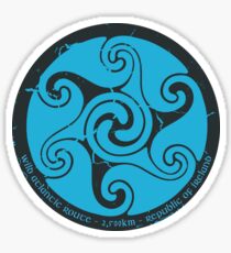 Wild Atlantic Route, Ireland - Celtic Sun - Blue/Graphite Sticker