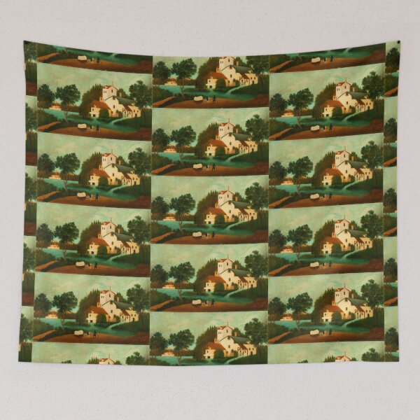 Item preview, Henri Rousseau Landscape with Watermill designed and sold by TeeARTHY.