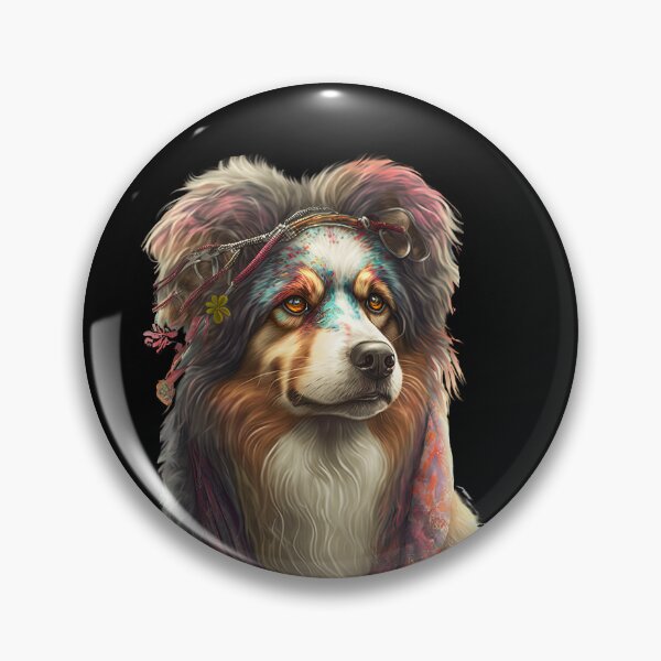 Item preview, Hippie dog designed and sold by AnimalArtPhotos.