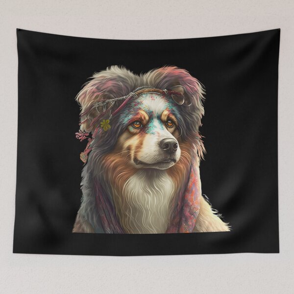 Item preview, Hippie dog designed and sold by AnimalArtPhotos.