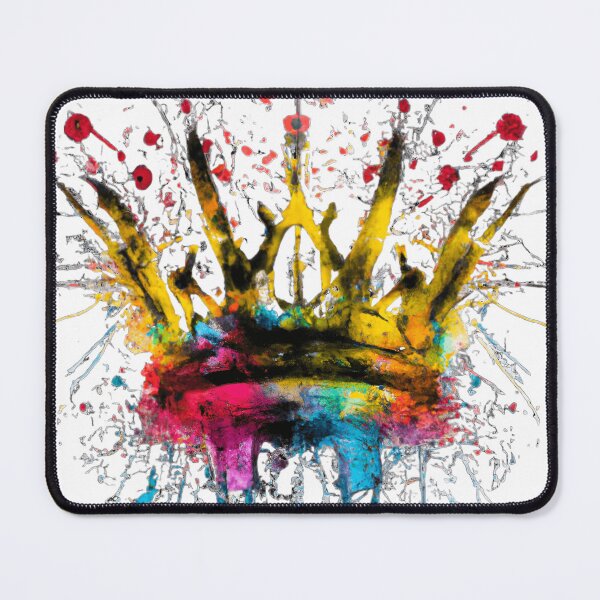 Item preview, Colorful Splattered Abstract Grunge Cyberpunk Crown designed and sold by nicholekoch1.