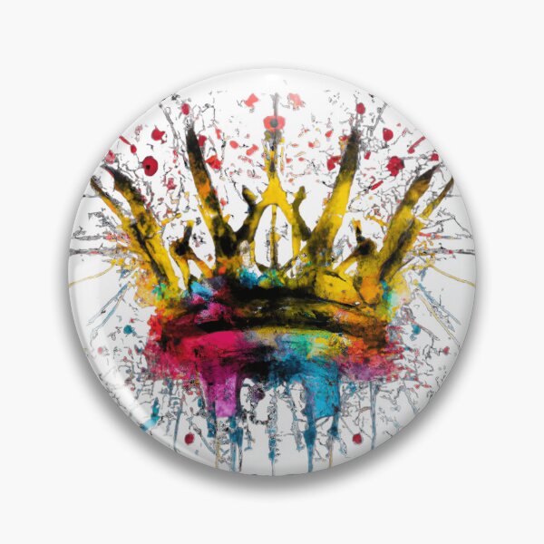 Item preview, Colorful Splattered Abstract Grunge Cyberpunk Crown  designed and sold by nicholekoch1.