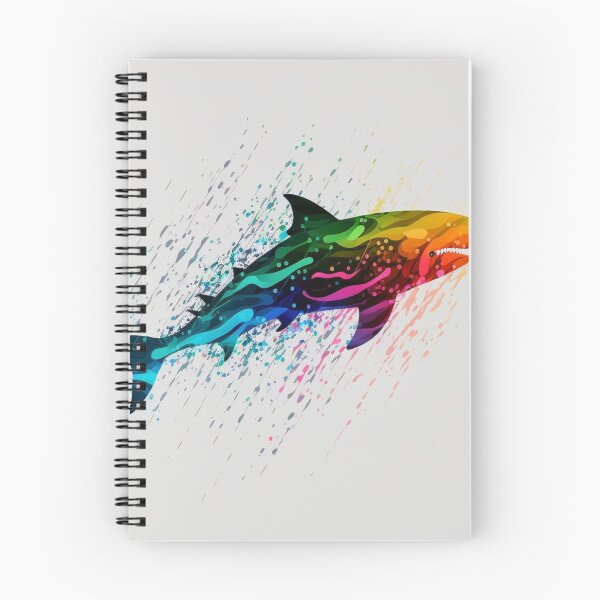 Item preview, Trippy Multicolor Shark in Computerized Style #1 designed and sold by Galviato.