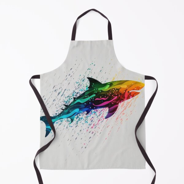 Item preview, Trippy Multicolor Shark in Computerized Style #1 designed and sold by Galviato.