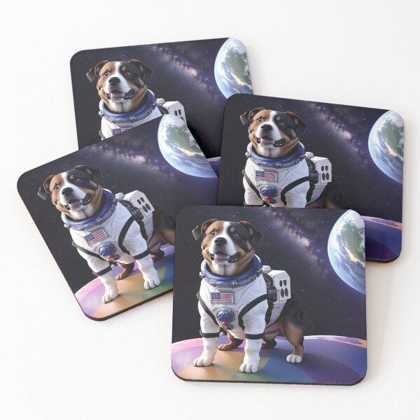 Item preview, Canino en el espacio - Obra de arte original en 2d designed and sold by AlePosters.