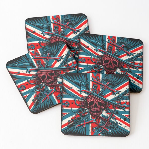 Item preview, UK Union Jack Flag | Great Britain United Kingdom Flag with Skull designed and sold by westside310.