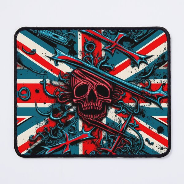 Item preview, UK Union Jack Flag | Great Britain United Kingdom Flag with Skull designed and sold by westside310.
