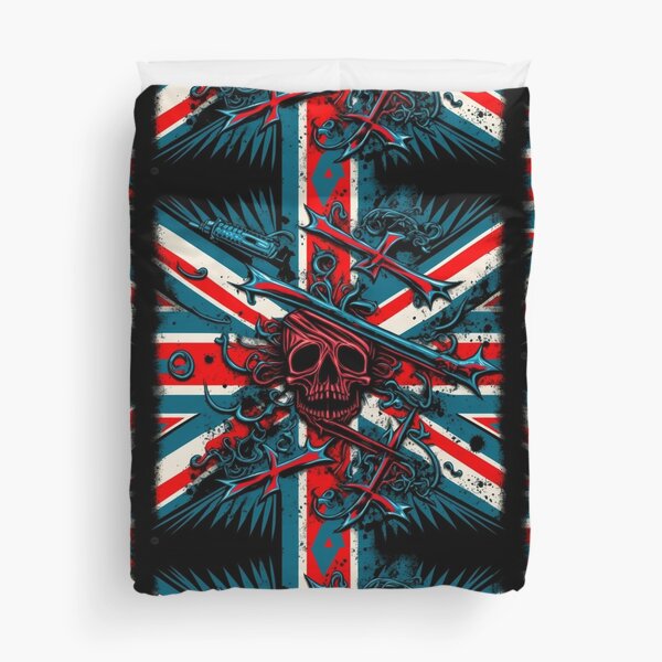 Item preview, UK Union Jack Flag | Great Britain United Kingdom Flag with Skull designed and sold by westside310.