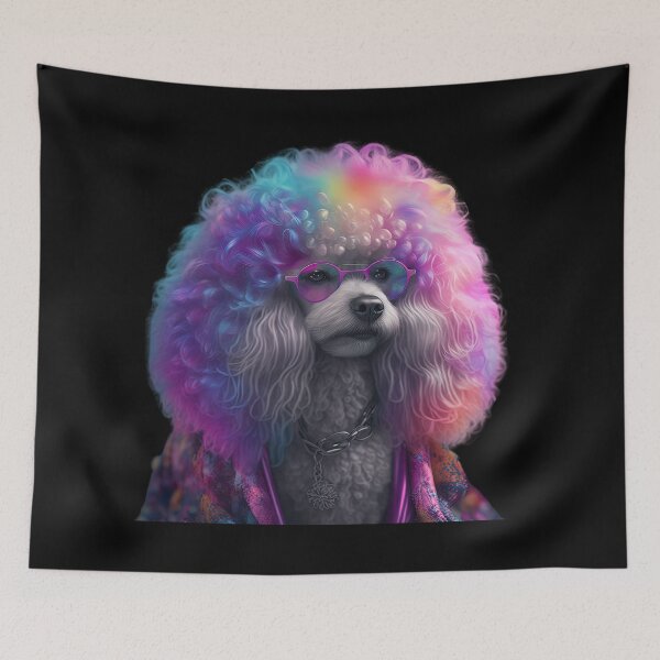 Item preview, Hippy poodle designed and sold by AnimalArtPhotos.