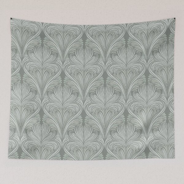 Item preview, Flow - Grey Green - medium scale designed and sold by wild.geranium.design.