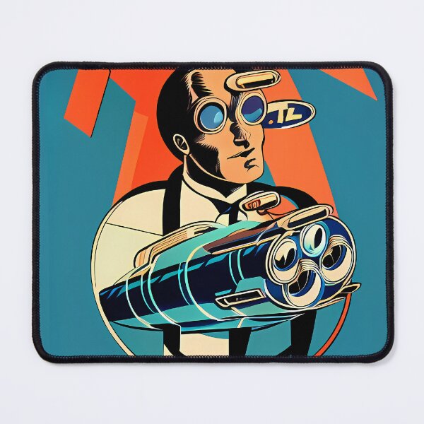 Item preview, Retrofuturism Cyborg designed and sold by BigBrainArtwork.
