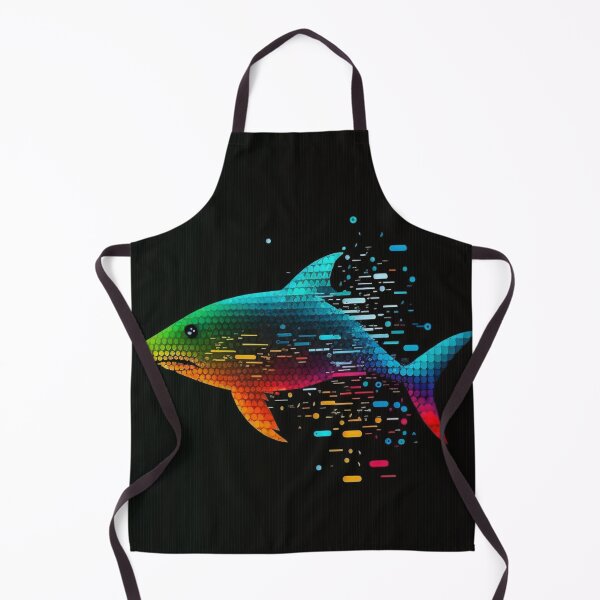 Item preview, Trippy Multicolor Shark in Computerized Style #3 designed and sold by Galviato.