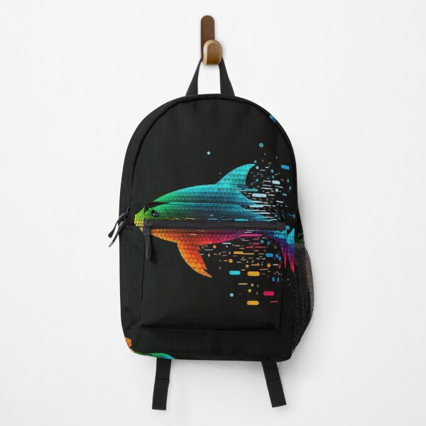 Item preview, Trippy Multicolor Shark in Computerized Style #3 designed and sold by Galviato.