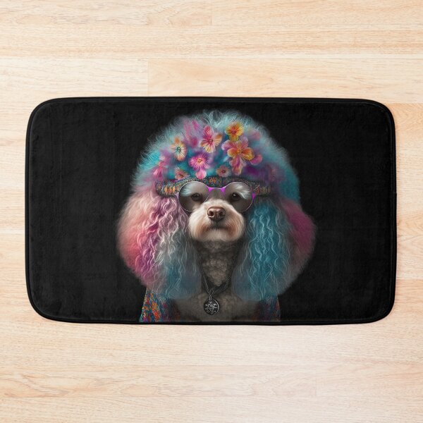 Item preview, Fun hippie poodle designed and sold by AnimalArtPhotos.