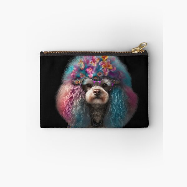 Item preview, Fun hippie poodle designed and sold by AnimalArtPhotos.