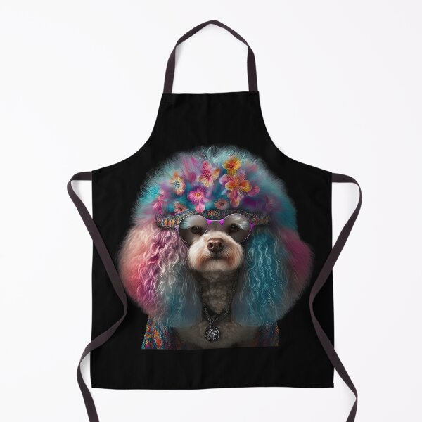 Item preview, Fun hippie poodle designed and sold by AnimalArtPhotos.