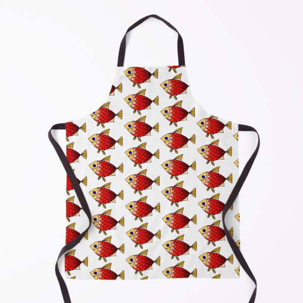 Item preview, Happy Fish illustration, orange-red designed and sold by Gala-life1.