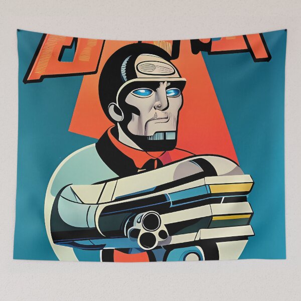 Item preview, Retro Cyborg designed and sold by BigBrainArtwork.