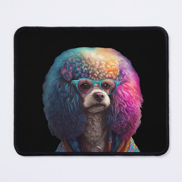 Item preview, Cool hippie poodle designed and sold by AnimalArtPhotos.