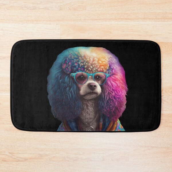 Item preview, Cool hippie poodle designed and sold by AnimalArtPhotos.
