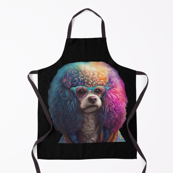 Item preview, Cool hippie poodle designed and sold by AnimalArtPhotos.