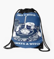 eleven to witch Drawstring Bag