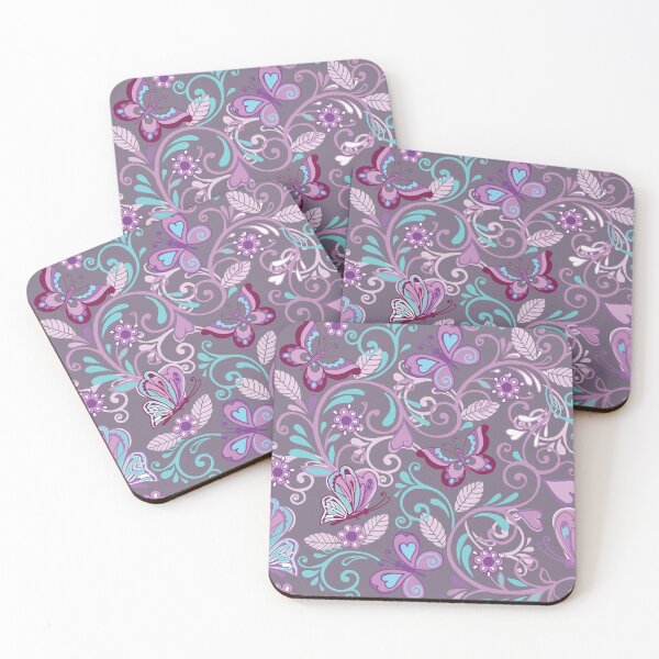 Item preview, Floral seamless pattern with butterflies designed and sold by obinsuma.