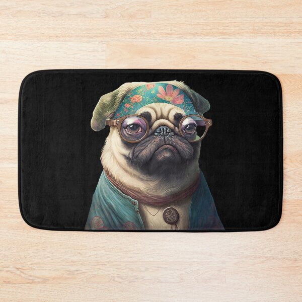Item preview, Hippy pug designed and sold by AnimalArtPhotos.
