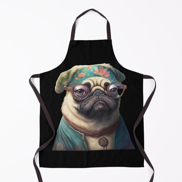 Item preview, Hippy pug designed and sold by AnimalArtPhotos.