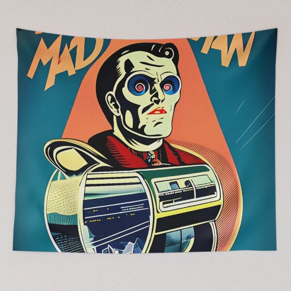 Item preview, Retro mad man designed and sold by BigBrainArtwork.