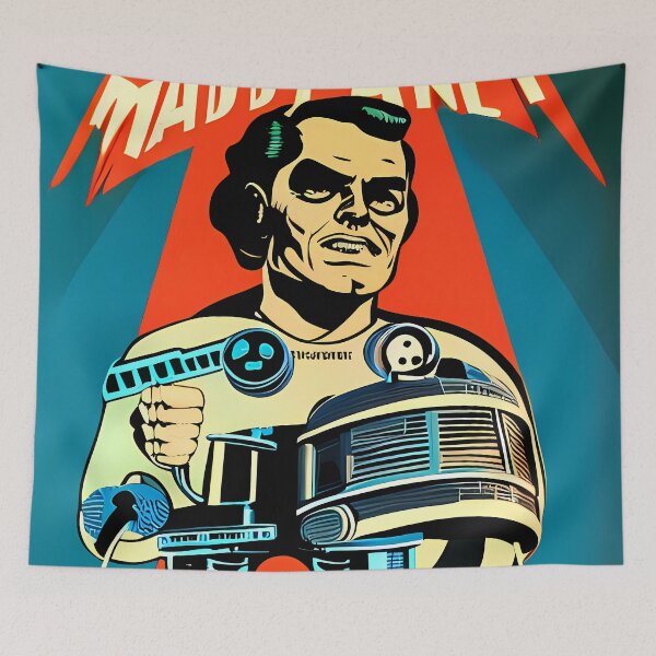 Item preview, Retro mad man designed and sold by BigBrainArtwork.
