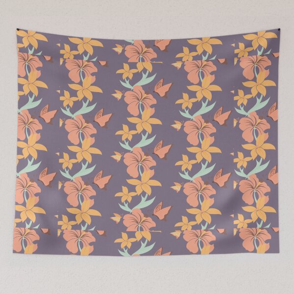 Item preview, Floral with patterns designed and sold by obinsuma.