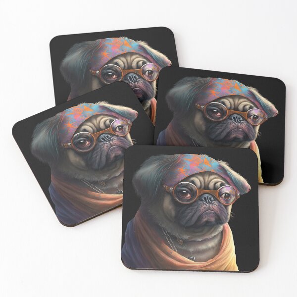Item preview, Cool pug designed and sold by AnimalArtPhotos.