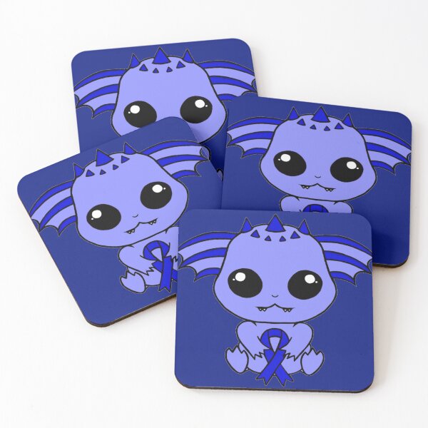 Item preview, Cute Creature Holding an Awareness Ribbon (Blue) designed and sold by CaitlynConnor.