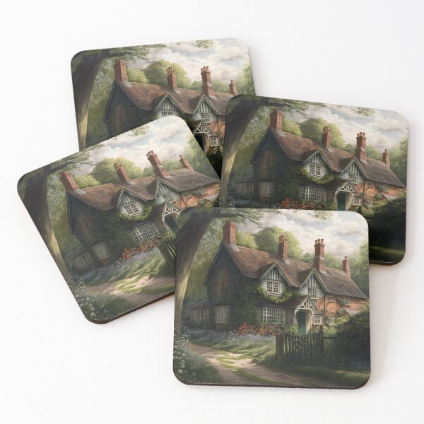 Item preview, English Country Cottage in Springtime designed and sold by LookSharpish.