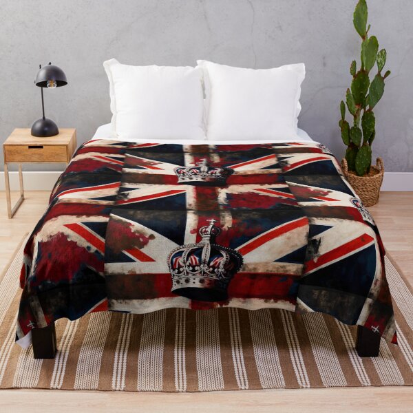 Item preview, Union Jack Flag | Great Britain United Kingdom Flag with a Crown designed and sold by westside310.