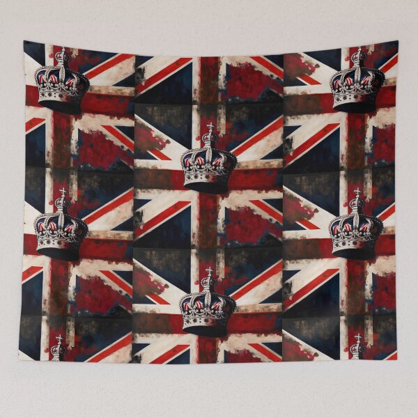 Item preview, Union Jack Flag | Great Britain United Kingdom Flag with a Crown designed and sold by westside310.