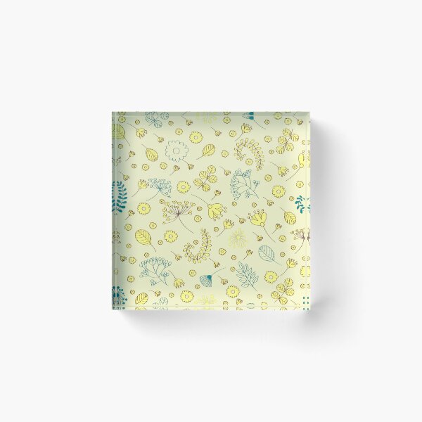 Item preview, yallow flowers & leaves pattern designed and sold by obinsuma.