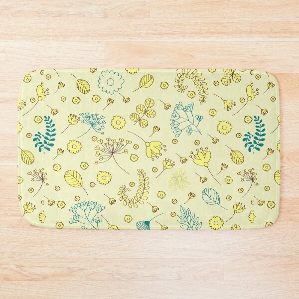 Item preview, yallow flowers & leaves pattern designed and sold by obinsuma.