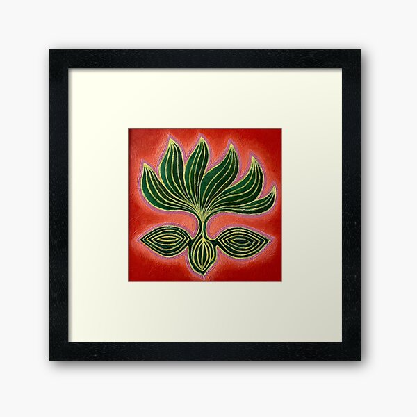 Chakra Heart Pod Muladhara Framed Art Print
