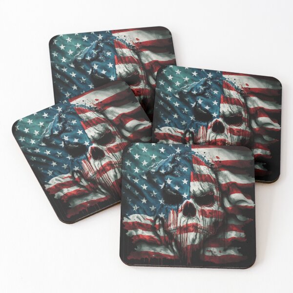 Item preview, US Flag | American Flag with an Angry Face designed and sold by westside310.