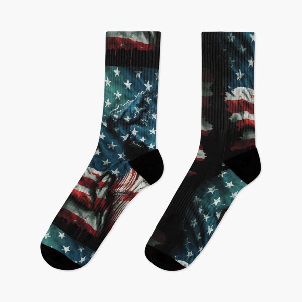 Item preview, US Flag | American Flag with an Angry Face designed and sold by westside310.