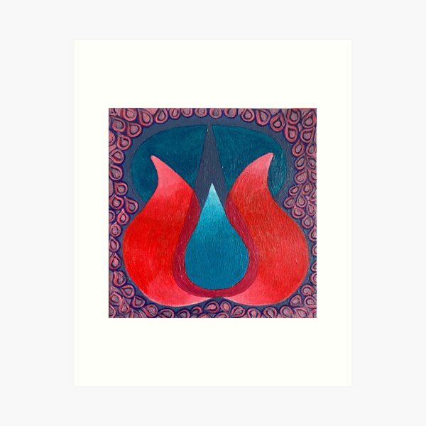 Chakra Heart Pod Art Print