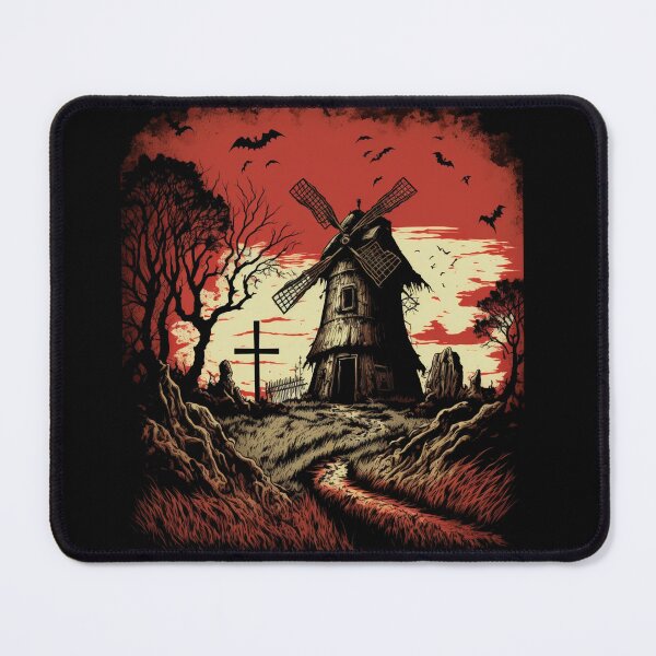 Item preview, Gothic Windmill Countryside designed and sold by ResistNormality.