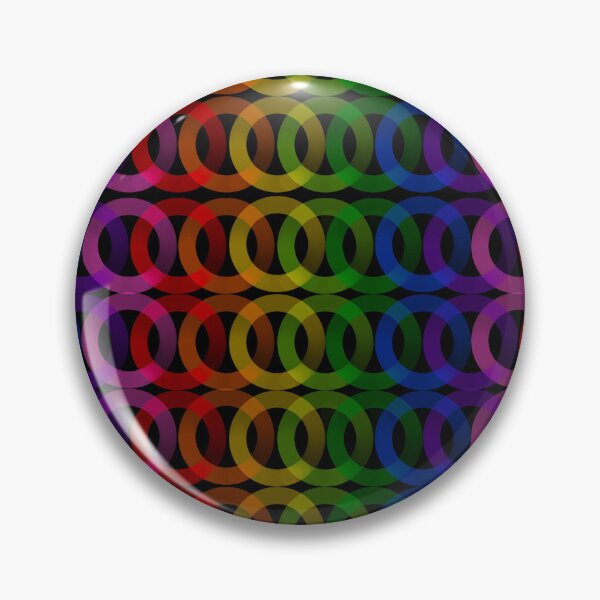 Item preview, Rainbow Ring Row on Black designed and sold by IndigoAndSparks.