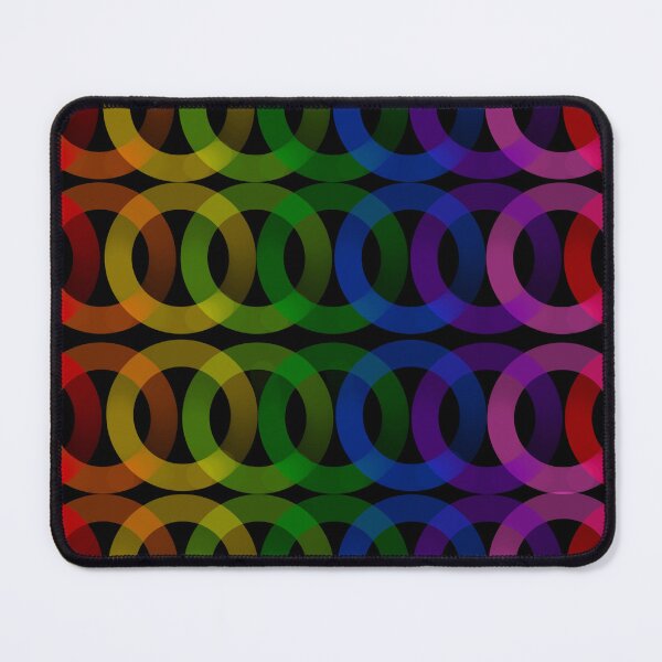 Item preview, Rainbow Ring Row on Black designed and sold by IndigoAndSparks.