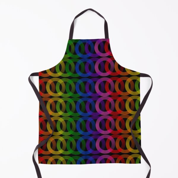 Item preview, Rainbow Ring Row on Black designed and sold by IndigoAndSparks.