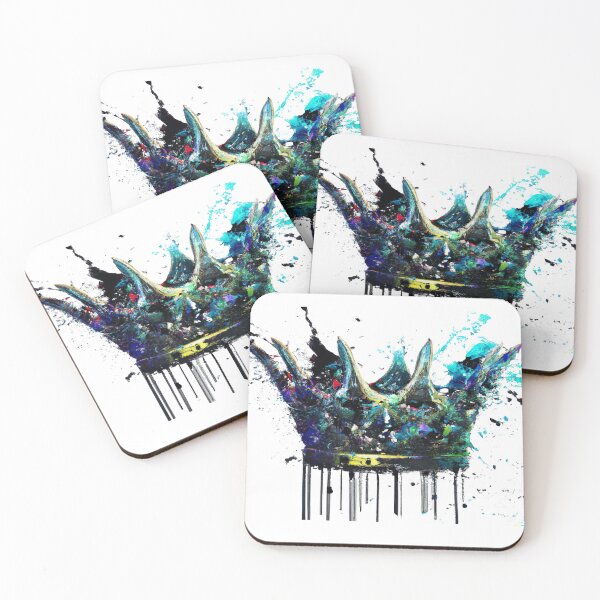 Item preview, Atlantis Splattered Abstract Grunge Cyberpunk Crown designed and sold by nicholekoch1.