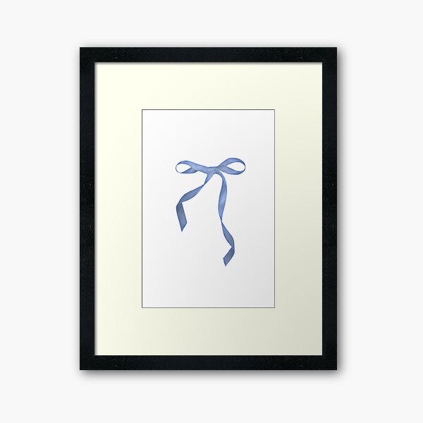 Blue ribbon  Art Board Print for Sale by Pixiedrop